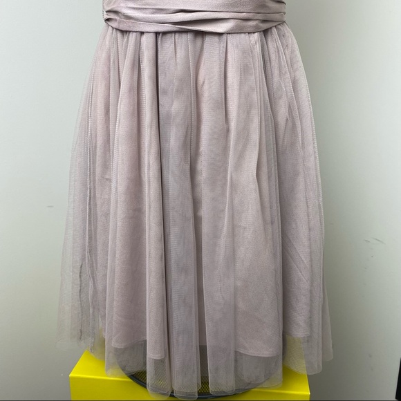 A’Reve Light Lilac Chiffon Floral Lace Dress Sz S - Picture 3 of 11